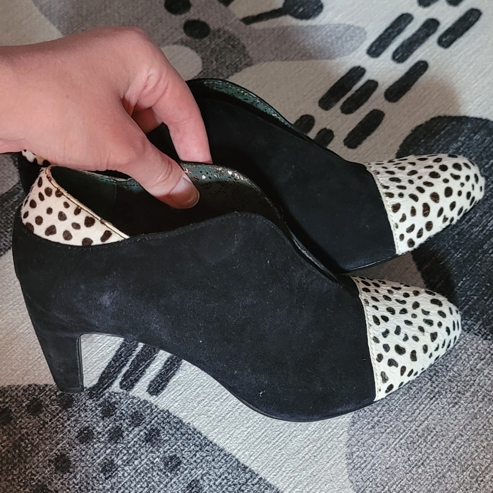 Poetic License London Women's Black &Ivory Suede Shoes